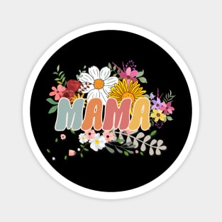 Comfort Colors® Retro floral Mama Magnet